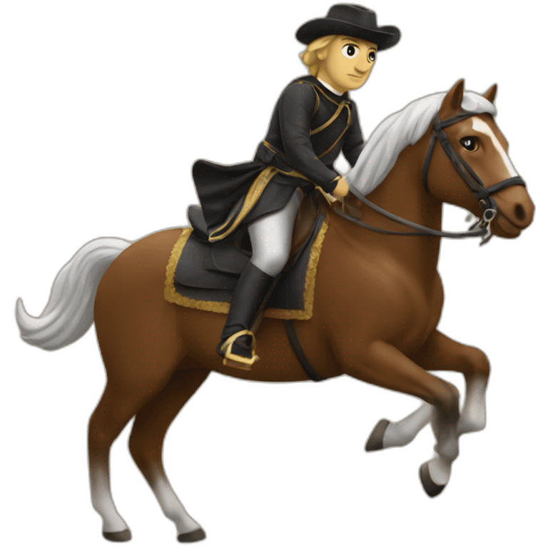 my Lord riding a horse emoji