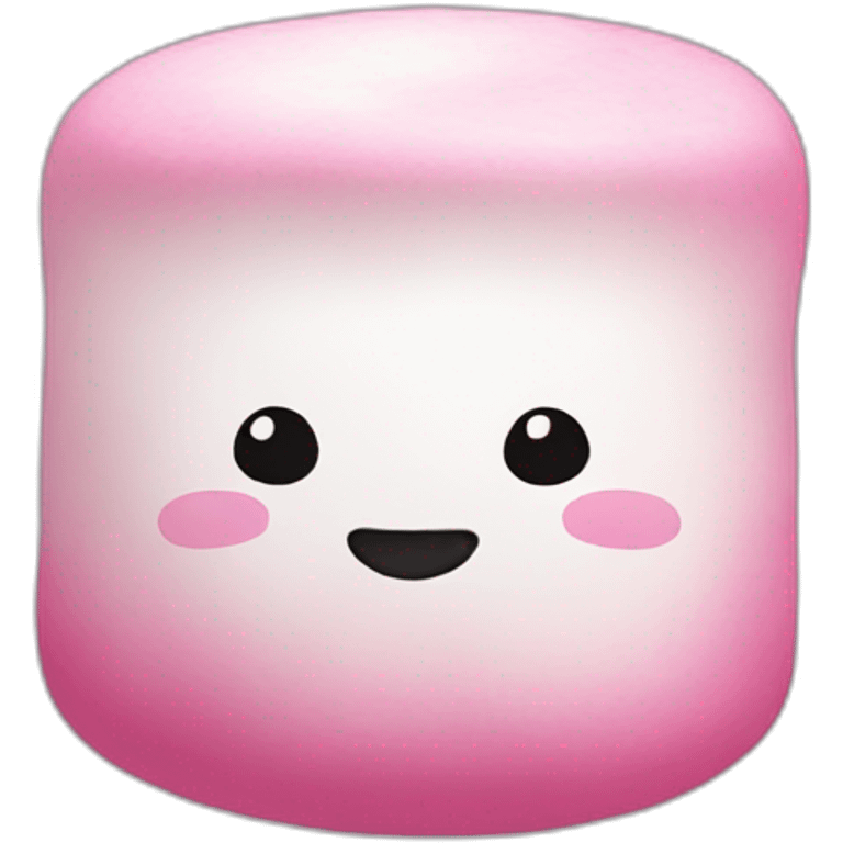 Pink marshmallow without face emoji