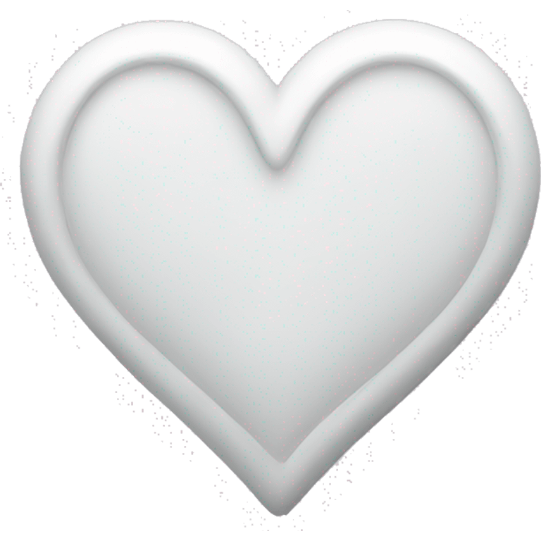 fancy white love heart emoji