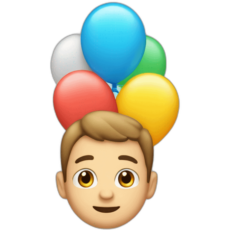 delfino con palloncini emoji