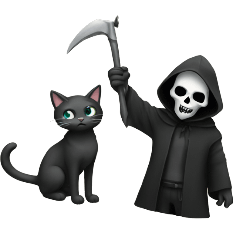 reaper with cat emoji