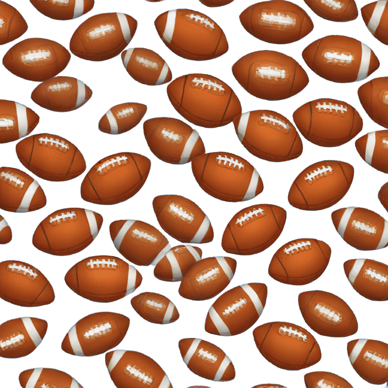 blue and orange football  emoji