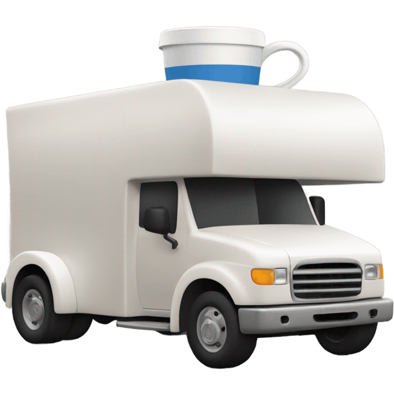 Coffee cup truck emoji