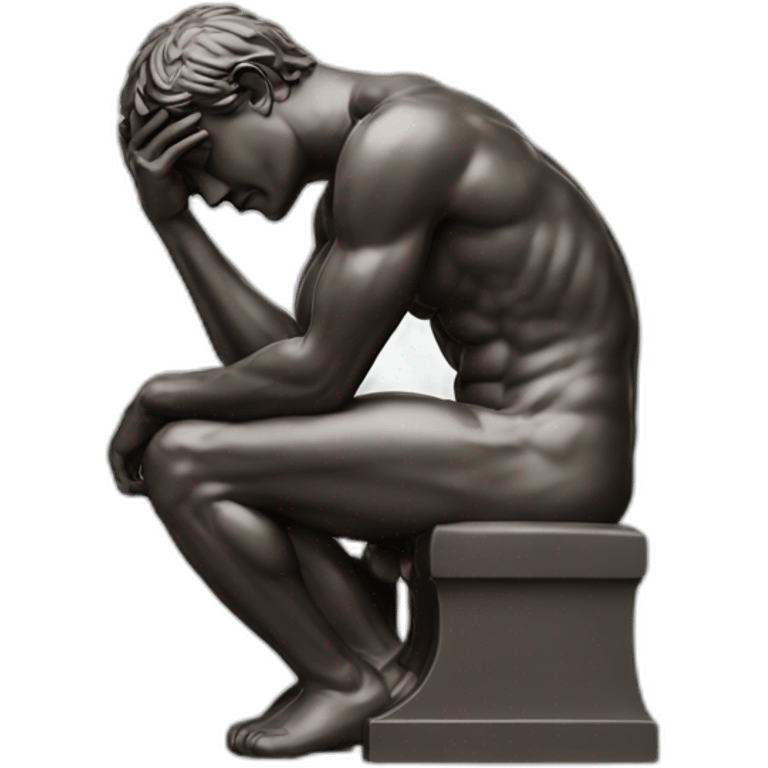 the thinker emoji