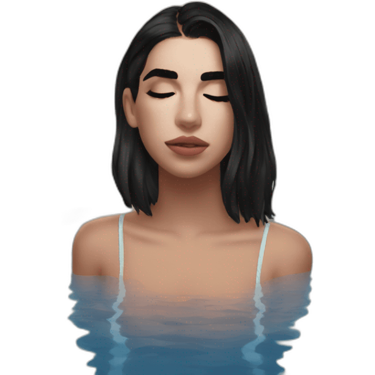 Dua lipa in pool emoji