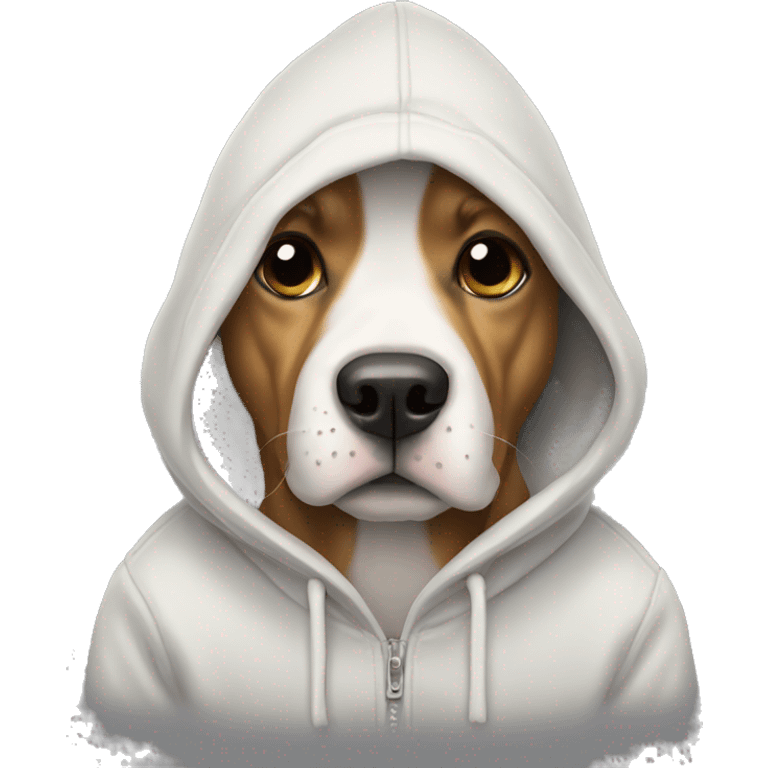 Dog in a hoodie emoji