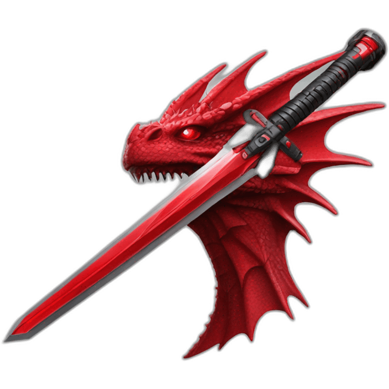 crazy-funny-cyberpunk-red-dragon-head-star-wars-laser-sword-red emoji