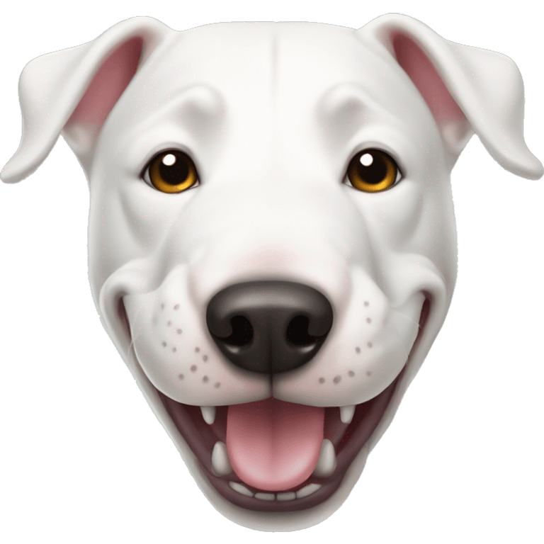 White Bull terrier emoji