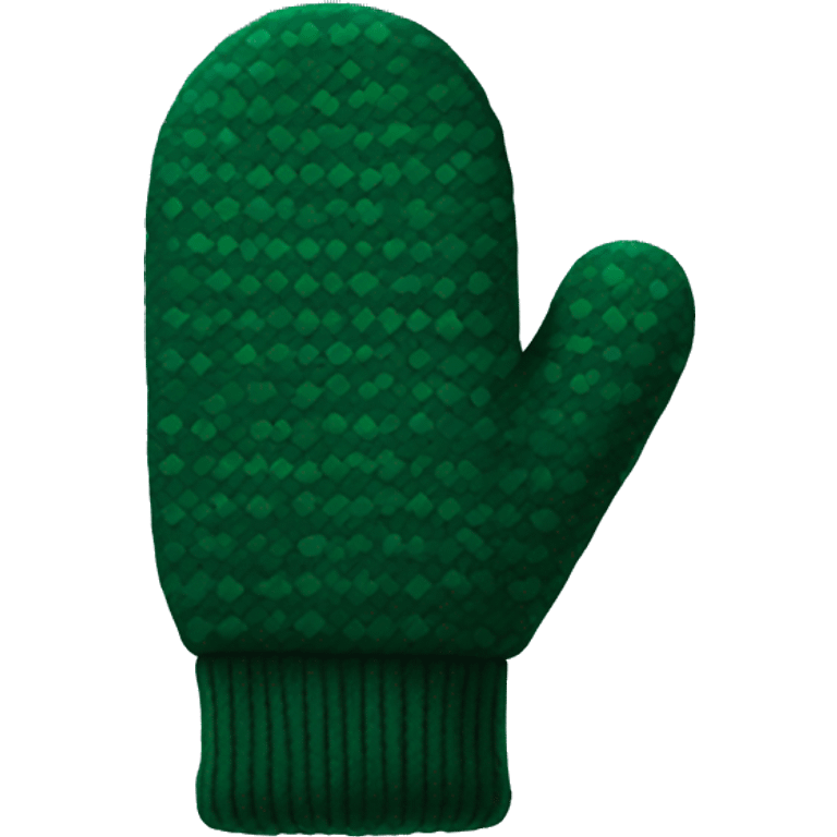 Dark green mittens emoji