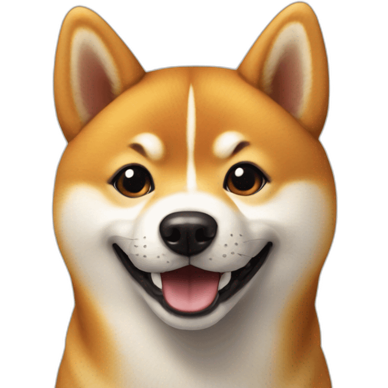 happy shiba dog emoji