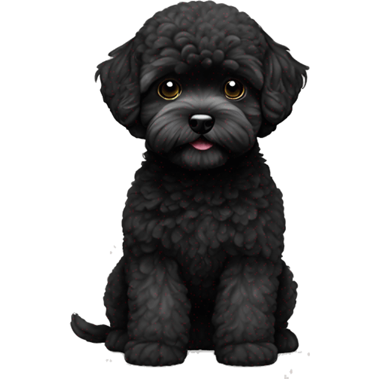 Black Maltipoo  emoji