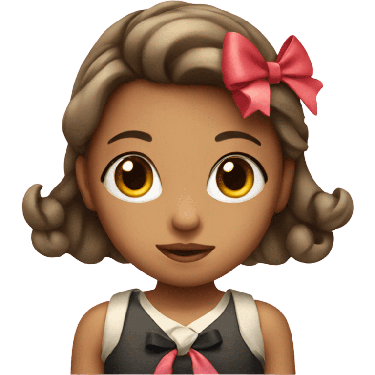 GIRL WITH A BOW emoji