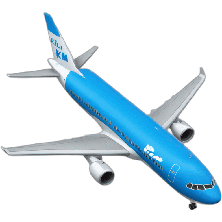 KLM blue plane flow emoji