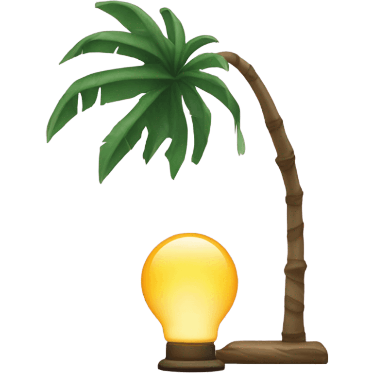 lamp and palm branch emoji