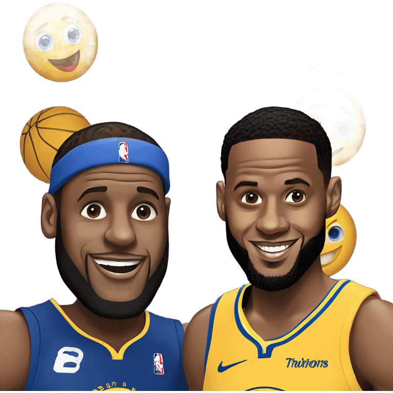 LeBron James and Stephen curry  emoji