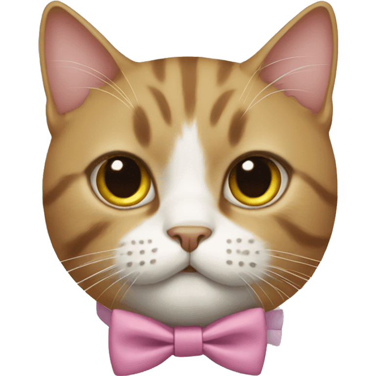 Cat wearing a bow tie  emoji