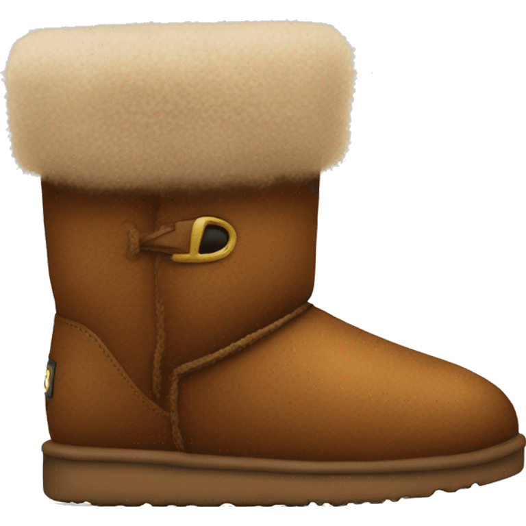 Brown fuzzy boots Uggs emoji