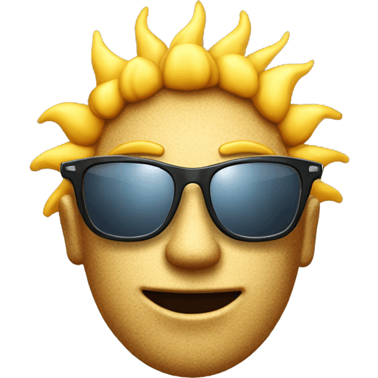 Sonne mit sonnenbrille emoji