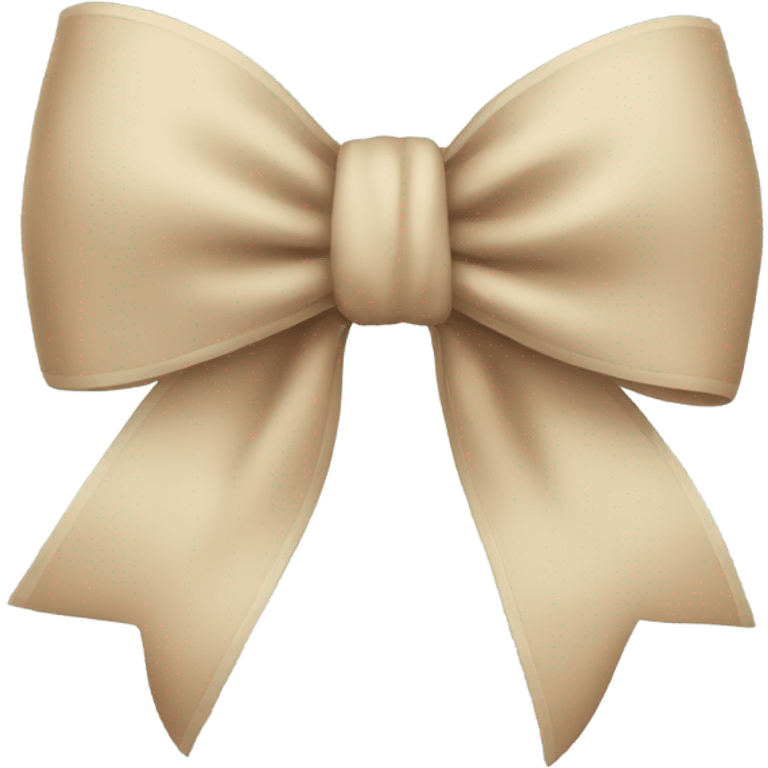 Beige bow emoji