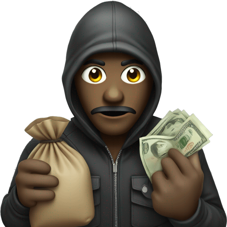 Robber whit money bag emoji