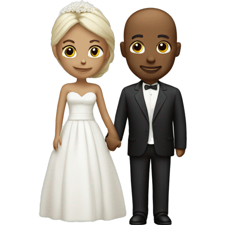 White wedding couple  emoji