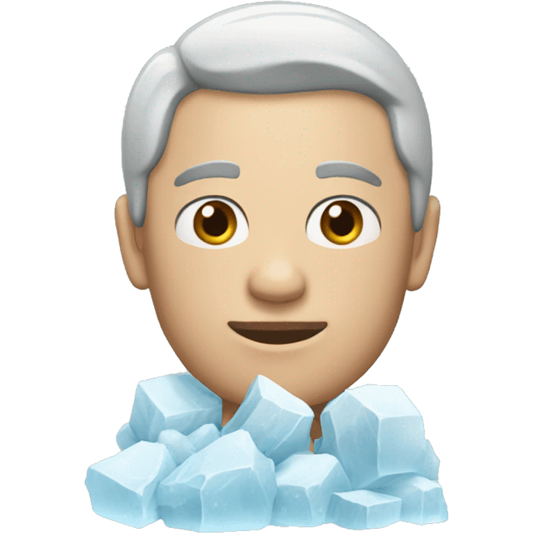 man in ice emoji