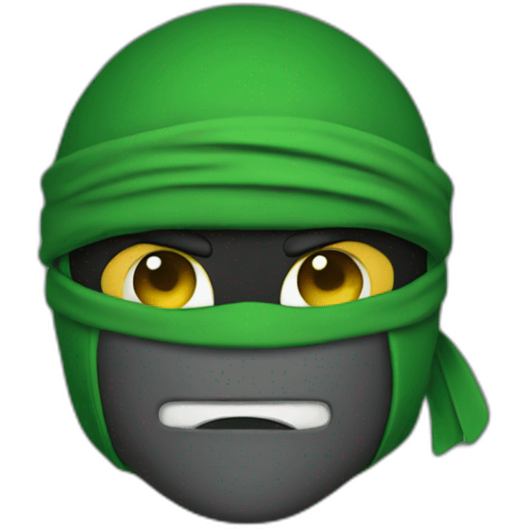 The green ninja emoji