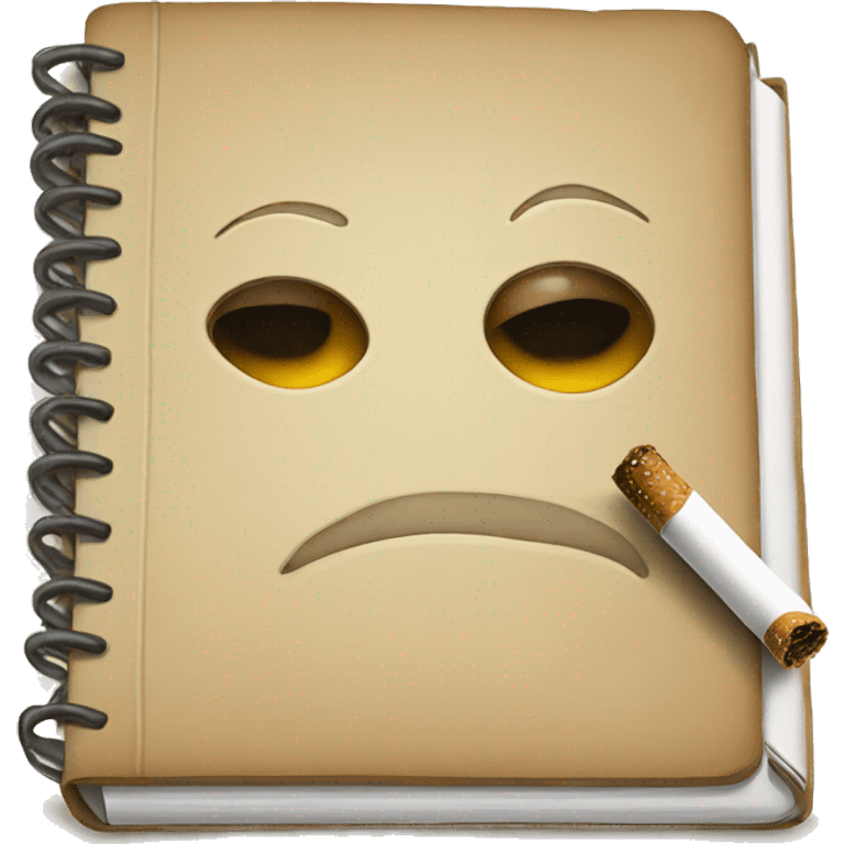 notebook smoking emoji