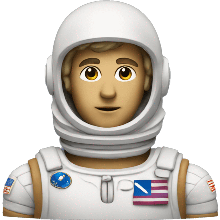 Greek statue of an astronaut emoji