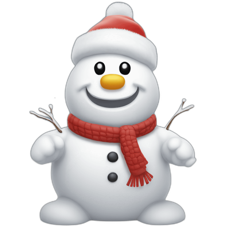 michelin man christmas snowman emoji