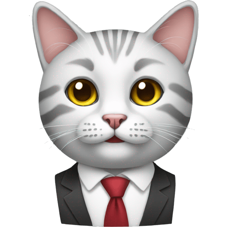 business cat emoji