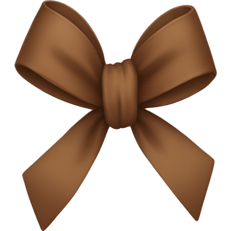 Cute brown bow  emoji