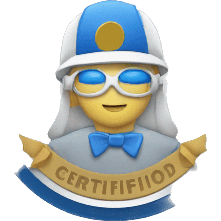  certification bleu emoji