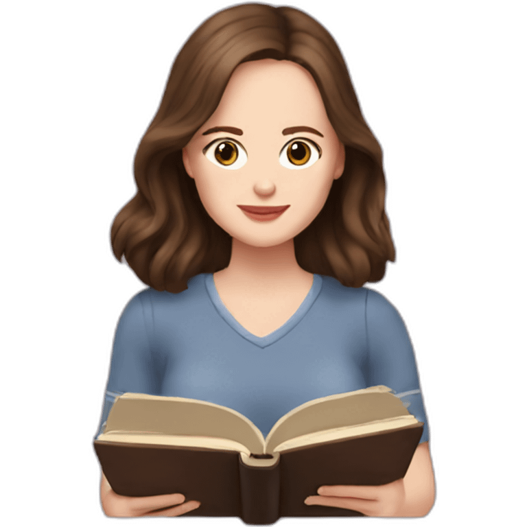 Rory gilmore reading a book emoji