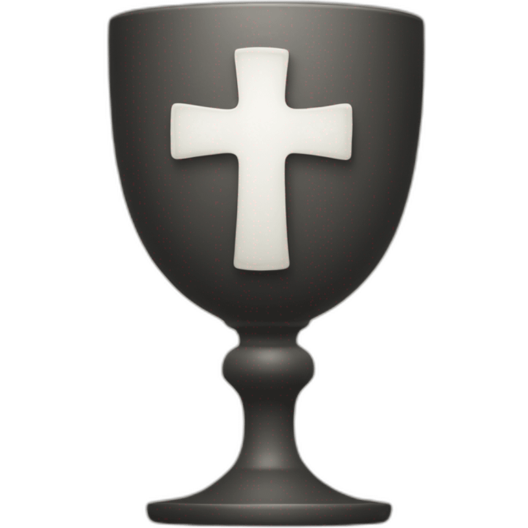 goblet with a cross emoji