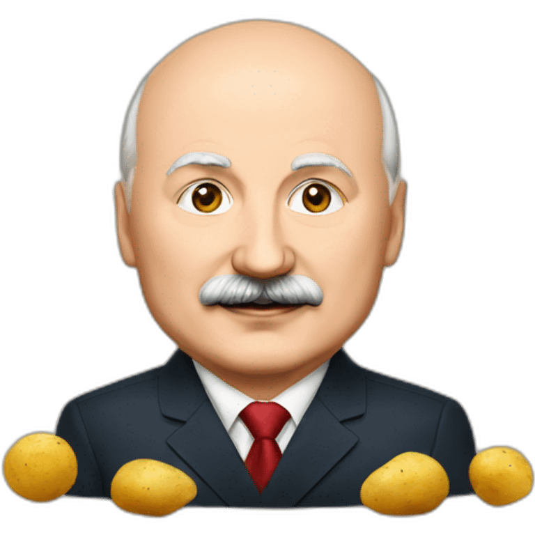 Lukashenko with potatoes emoji