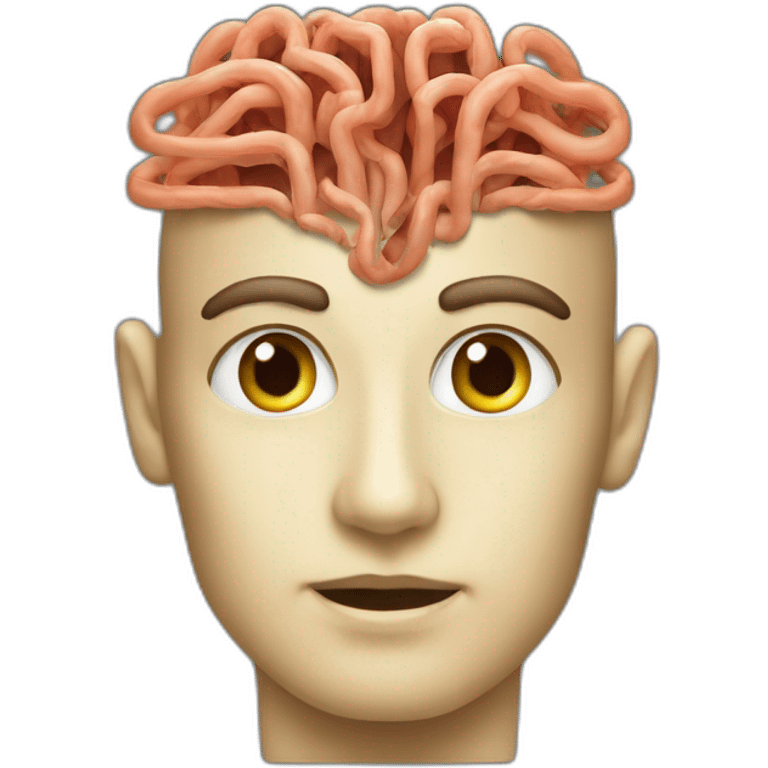 Cerveau en circuit imprimé emoji