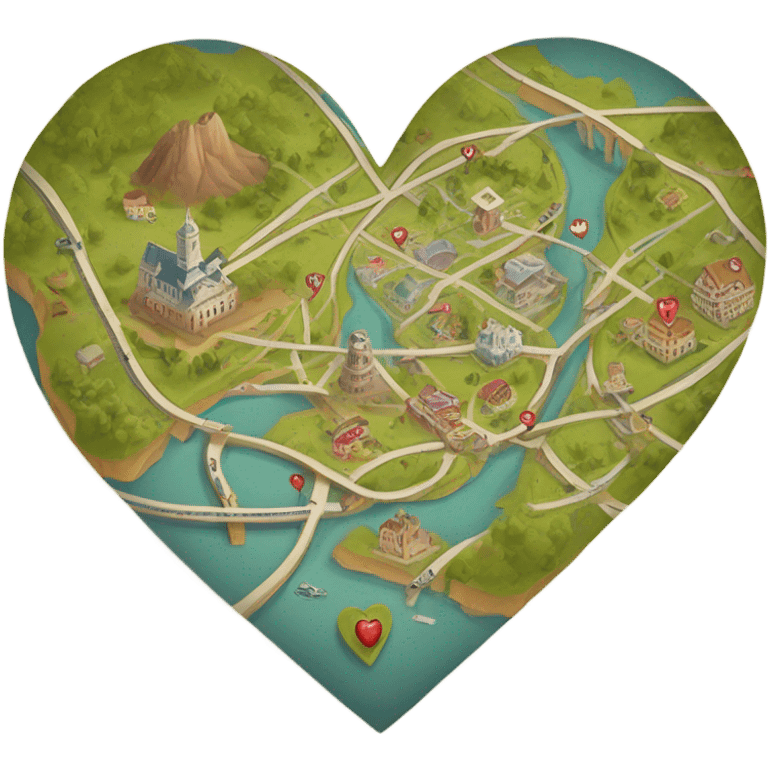 Map to my heart emoji