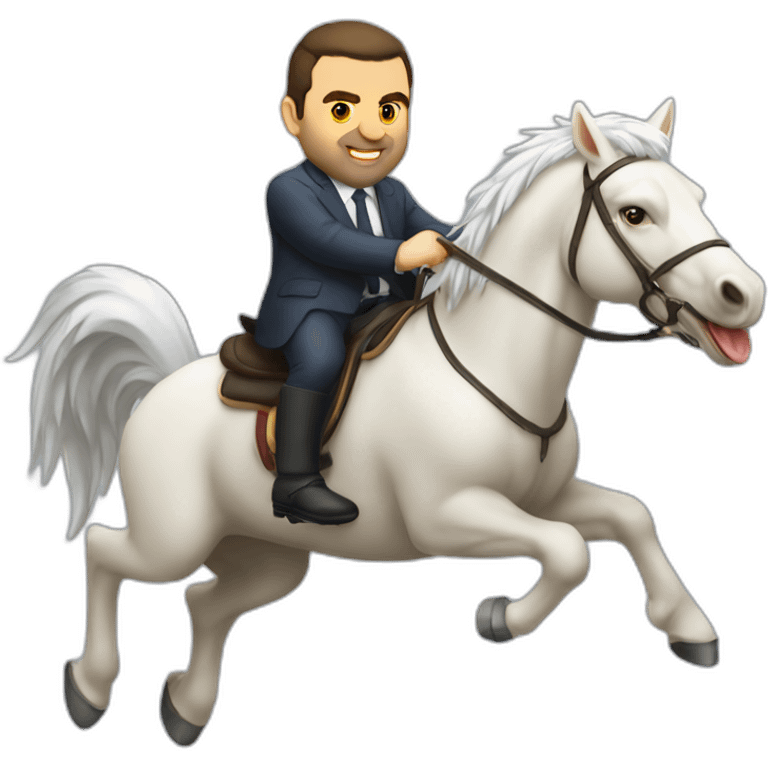 ange postecoglou riding a cockeral emoji