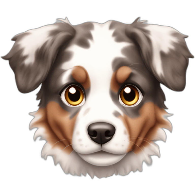 red merle aussie puppy emoji