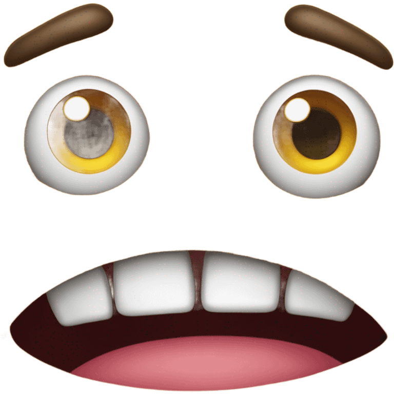 crazy looking emoji emoji