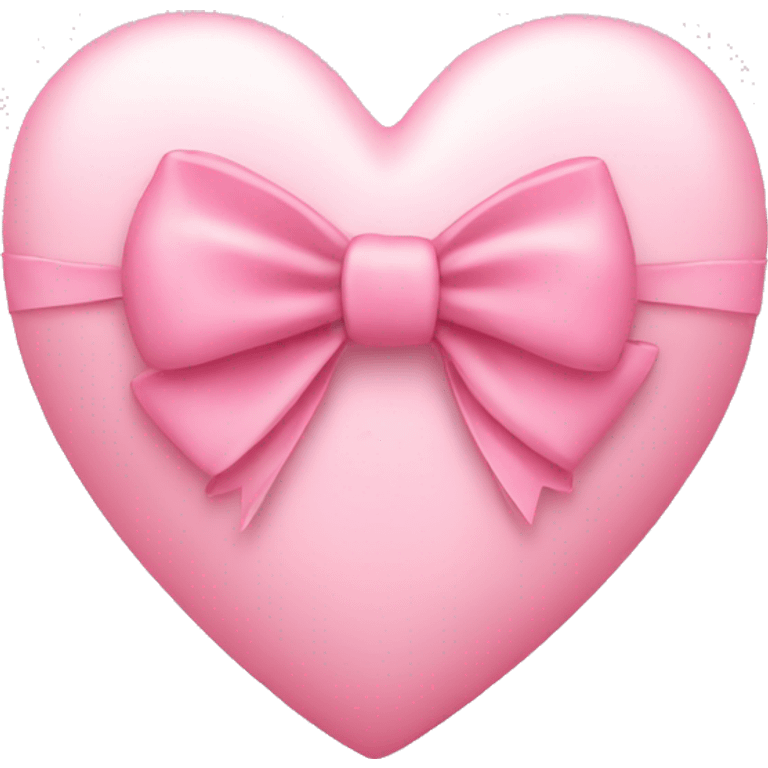 a light pink heart with a bow emoji