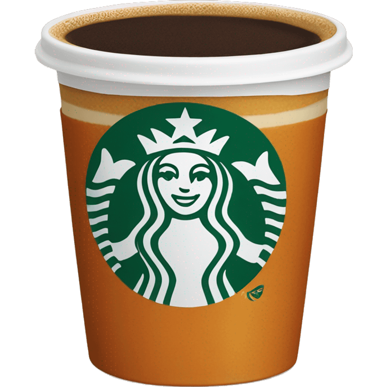 Pumpkin spice coffee from Starbucks  emoji