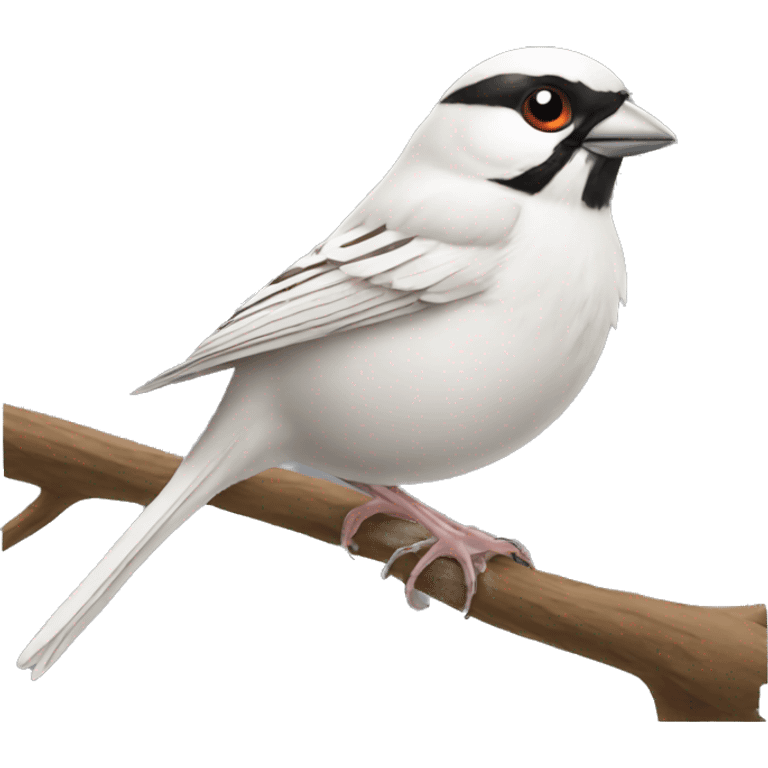 White sparrow bird emoji