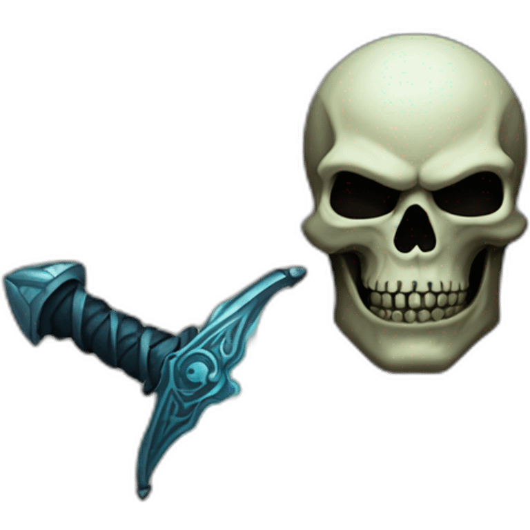 Sting sword glows skull emoji