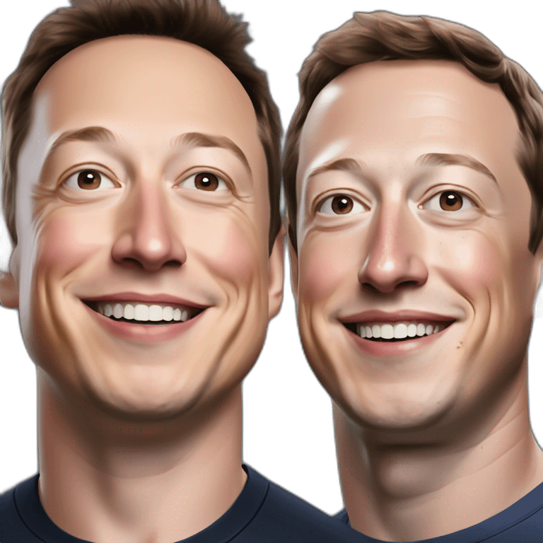 Elon musk combined with Mark Zuckerberg emoji