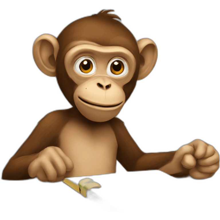 Monkey at schoo emoji