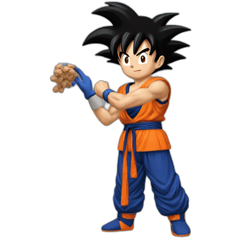 does goku clean nuts? emoji