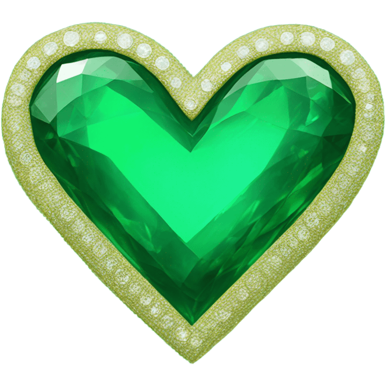 emerald green heart emoji