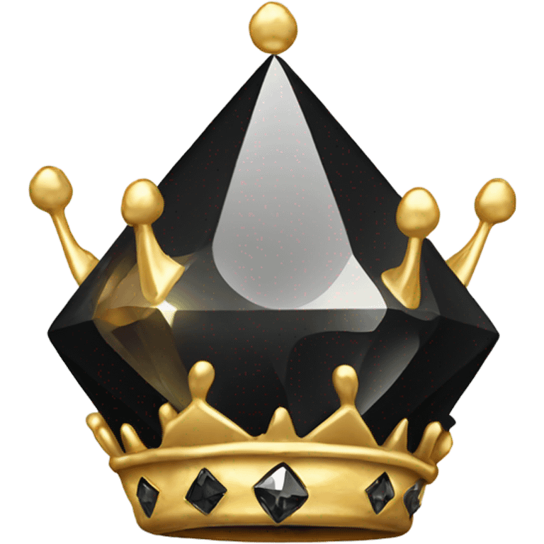 Black Diamond with a gold crown emoji